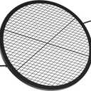 onlyfire Heavy-Duty Steel Round Fire Pit Grill Grate with X-Marks Design