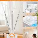 Snap Grip Mini Mop, Zero Touch Mini Mops, Gap Dust Cleaner Flat Mops with Locking Head & Sweeping Cloths, 92cm Long Handle Mopping Sweeper Stick for Multi Cleaning (1*mop+5*Cloth) (XL)