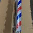 45'' Silver Barber Pole Light