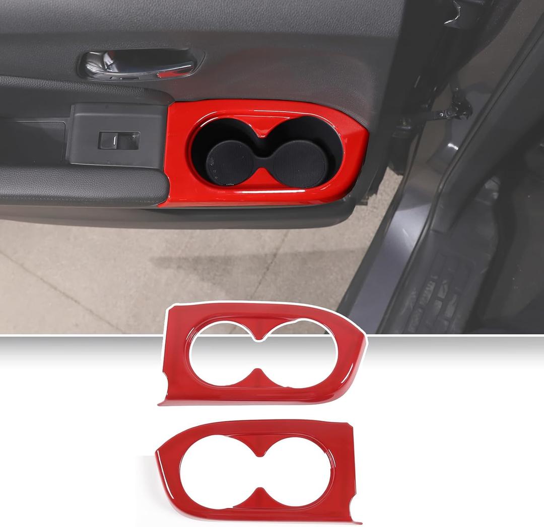 Door Armrest Panel Cup Holder Trim Frame for Honda Pilot 2016-2022/ Passport 2019-2023, Door Armrest Trim Cover, Rear Cow Cup Holder Frame (2rd Cow Door Armrest Teacup Frame_Red) Door Armrest Panel Cup Holder Trim Frame for Honda Pilot 2016-2022/ Passport 2019-2023, Door Armrest Trim Cover, Rear Cow Cup Holder Frame (2rd Cow Door Armrest Teacup Frame_Red)