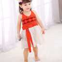 AmzBarley Baby Girls Costume First Birthday Party Dress up Toddler Kids Backless Lace Dress with Accessories (2T (1-2Years))