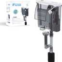 Aquarium Filter with Surface Skimmer, 10 Gallon Small Fish Tank Filter, 3-Layer Filtration, Adjustable Water Flow, Waterfall Design for Increasing Oxygen, Quiet & Efficient Hang on Back Filter