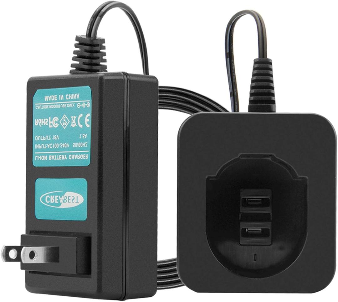 Creabest New 1.2V-18V Fast Battery Charger Compatible with Dewalt 7.2V 12V 14.4V 18V Ni-MH-Ni-CD Battery