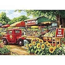 2000 Piece Puzzle for Adults – Farmer’s Market Jigsaw Puzzle with Fresh Fruits – Recycled Paper Puzzle, Challenging Family Activity Game (39 x 28 Inches)