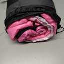 PTEROMY Sleeping Bags for Adults, Lightweight and Machine Washable, Water Resistant Backpacking Camping Sleeping Bag for Warm Cold Weather, Camping Essentials for Hiking Travel (50F~80F / 3 Season, Pink)