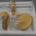 Glass Jar with Bamboo Lids,Overnight Oats Containers with Lids,Glass Food Storage Jars Containers,Kitchen Canisters for Candy,Cookie,Coffee,Sugar,Tea,Nuts,18.5oz/540ML(6PCS)