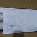 Dining Table with Marble Sintered Stone White 63" Rectangular Dining Room Table with Metal Legs for 6-8 People, Scratch Resistant & Easy to Clean, Table Only