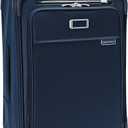 Briggs & Riley Essential 22" Carry On Expandable Spinner - Luggage for Travel, Suitcases with Wheels, Softside Rolling Bag for Men & Women, Self-Repairing Zipper - Baseline Collection, Navy