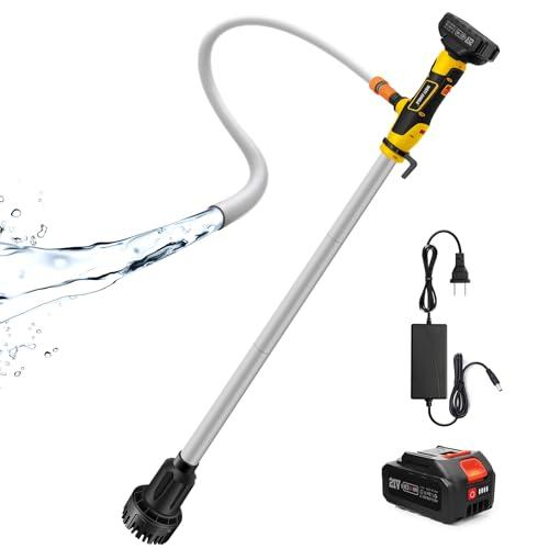 MistyJungle Cordless Stick Water Transfer Pump, Water Pump with 21V Battery Compatible with Makita 18V Battery,720GPH, Max Head Heicht 33 FT, Portable Utility Water Pump for Pool,Garden,Pond,Fish Tank - Amazon.com