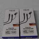 Zgear 6 FT Flat Sync& Charge Cable 2 Pack