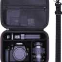 XANAD Camera Case Compatible with Canon EOS Rebel T7/R100/R50/R6 MarkII/R50 V/R8/R10/R6 MarkIII/R5 Mark II/RP/R7/5D MarkIV/R5 Canon Sony Panasonic Nikon DSLR Mirrorless Camera,Lens,Tripod,Black