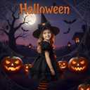 2 x Halloween 7in*5in Baby Girl Bows Large Double Bows Headband with Handmade Stretchy Hairbands for Newborn/Infant bows (Spider Web--Black)