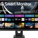 LG 32SR50F-B Smart Monitor 32-Inch FHD (1920x1080) IPS Display, webOS 23, HDR 10, x2 Built-in Speakers, AirPlay 2, Screen Share, Bluetooth, ThinQ App, Remote Control, Black