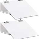 Nuanchu Folding Slant Board for Writing 14 x 12 Inch Large Slanted Clipboard Adjustable Tilted Writing Board Sloped Surface to Improve Handwriting Legibility Endurance for Office Reading(2 Pcs)