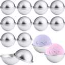 10 Set 20PCS Bath Bomb Mold Kit, Soap Mold & Aluminum Metal Bath Bombs Press for DIY Making Supplies (2.56 inches)