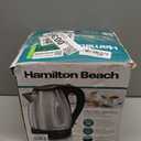 Hamilton Beach Electric Tea Kettle, Water Boiler & Heater, 1.7 Liter, Cordless Serving, 1500 Watts for Fast Boiling, Auto-Shutoff and Boil-Dry Protection, Stainless Steel (40880)