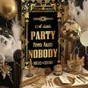 Avezano Roaring 20s Party Decorations Roaring 20s Door Cover Banner 1920s Party Decorations Retro Jazz Party Banner Speakeasy Decor