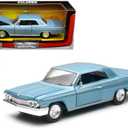 New Ray 71843BL 1962 Chevrolet Impala SS Blue 1/24 Diecast Model Car