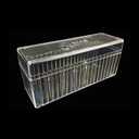 MUDOR 4 Pack Coin Slab Storage Box, Transparent Plastic Holder Case Compatible with 20 Slab PCCB PCGS, Olny Box