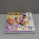 Face Paint Kit for Kids 30 Vibrant Washable Colors, Non-Toxic & Stain-Free, Paints 60+ Faces, Includes Glitter, Brushes & Stencils Perfect for Birthdays, Halloween & Parties