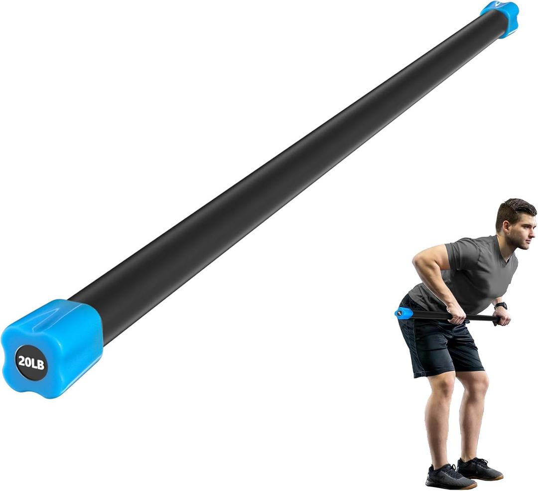 Fitvids Total Body Workout Weighted Bar Weighted Workout Bar Weighted Exercise Bar, Multiple Sizes