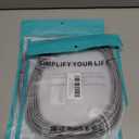 26FT 60W USB C to USB C Right Angle Fast Charging Cable ,Long Cord Nylon Braided, Type C Charger Cord for,Apple - iphone 15,Sam-sung GalaxyS24 S23 S22 A15,iPad Pro/Air, Pixel 5/4 XL, One-Plus 8T,PS5 (Grey), Pack of 2