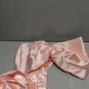Coquette Large Satin Bow, 24 x 42 Inches, Pink Giant Bow Ribbon Tie for Coquette Room Decor, Birthday Party Backdrop Wall Decoration (Pink)