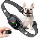 Dog Bark Collar for Small Medium Large Dogs, Rechargeable Smart Training Collar with Beep & Vibration, 7 Adjustable Sensitivity Levels, Ultra-Light 0.08lbs, IPX6 Waterproof, Long-Lasting Battery