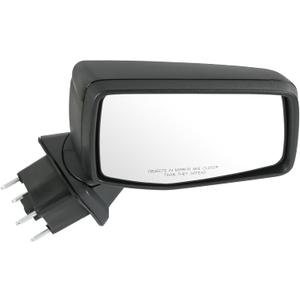 JDMSPEED Right Passenger Side Mirror Compatible with 2019-2025 Chevy Silverado 1500 Black Power Glass Manual Folding Temperature Sensor Non-Heated without Turn Signal Replace#GM1321582(5Pins)