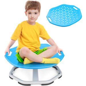 Upgraded Sensory Spinning Chair for Autism Kids with Handles, Spin Chair for Kids Autism, 360 Rotating Seat for Balance and Coordination, Sit and Spin Toys for Toddlers Enhancing Motor Skills, Blue