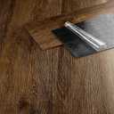 FunStick 6"x36" 17 Pcs Brown Walnut Wood Peel and Stick Floor Tile Waterproof Vinyl Plank Flooring Peel and Stick Wood Flooring Planks for Bathroom Kitchen Living Room Stick on Laminate Flooring Tiles