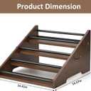 Coffee Syrup Organizer,16 Bottles Coffee Syrup Rack,4 Tier Syrup Stand for Kitchen Countertop,Coffee Station Organizer Coffee Syrup Holder for Syrup,Wine,Liquor