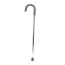 Standard Cane, Limited Mobility Aid for Elderly and Handicapped, Aluminum Walking Stick with Rubber Foot for Motor Control and Stability, Walk Assist with Slip Resistant Rubber Tip for Traction