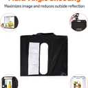 Amazon Basics Portable Foldable Photo Studio Box with LED Lights for Product Photography, 25 x 30 x 25 Inches, White Backdrop, Black