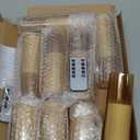 Flickering Flameless Candles,Battery Operated, Flameless Candles with Remote, 2/4/6/8 Hour Timer, Realistic Jumping Flame Effect, Perfect for Home Decor, Holiday Decoration Pcs 9 (Gold)