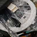 22"Ring Light with Stand,Ring Light Tripod for iPhone ipad,with 75"Tripod/LCD Display/4 ipad iPhone Clips/2 USB Ports,2600K-6500K Color Temperature,for Barber Makeup Tattoo TikTok Video Recording Vlog (Black)