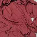 Amrto Womens Plus Size Shirts Collar Tops 3/4 Sleeve V Neck Blouse Loose Fit Soft Casual Business(XL) (Red)