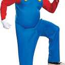 Disguise mens Mario Costume, Official Nintendo Super Mario Bros Adult Costume With Hat and Mustache
Size L