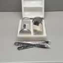 Glass Sourdough Starter Jar 2 Pack, 24 oz Wide Mouth Organic Sourdough Starter Kit with Date Marked Band, Thermometer, Cloth Cover & Metal Lid, Reusable Bread Baking Supplies, Bread Making Accessories