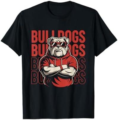 Retro Bulldogs Gift for Men Women Boys Girls Kids T-Shirt M