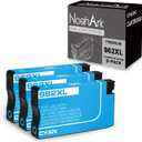 NoahArk 3 Pack 962XL Remanufacture Ink Cartridge Replacement for 962 962XL High-Capacity use for OfficeJet Pro 9010 9012 9015 9015e, 9018 9020 9025 9025e, 9026 9027 9028 9029 Printer (3 Cyan)