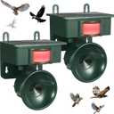 2026 Ultrasonic Bird Repeller Solar Powered Outdoor Motion Activated Bird Pigeon Deterrents for Outside Woodpecker Goose Repellent Devices for Porch Patio Balconies Rooftops 1-Pack