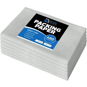 Packing Paper Sheets for Moving | 480 Sheets | 27" x 17" | 15lb | Made in USA | Newsprint Paper | Must Have in Your Moving Supplies