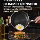 Frying Pan Non Stick 12 Inch with Stainless Steel Lid, Hybrid Non Stick Stainless Steel Skillet Frying Pan, Dishwasher and Oven-Safe Chef Pan, Induction Compatible Cooking Pan, PFOA Free Cookware