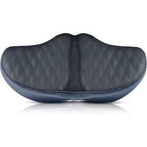 X WING New-Age Noseless Bike Seat Cushion for Men & Women - Extra Padding & Wide - Suitable for City, Electric, Stationary Bikes - Compatible with Peloton Bikes  Wide Winged Bike Seat with Cushion (Black Bubble)