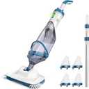 Enhulk PC15 Pool Vacuum, Upgraded 13.4" Wide Head & Telescopic Pole
18.5 GPM Powerful Suction, 60 Mins Runtime, 4 Filter Bags, Cordless Handheld Pool Cleaner for Above Ground & Inground Pools
