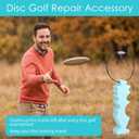 Repair Tool for Disc Golf, Blue Disc Golf Edge Maintenance Tool, Portable Repair Tools for Discs with Key Ring for Scratch Stain Polishing Gifts for Disc Golf Lovers