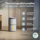 BLUEAIR Room Humidifier - DreamWell - 72Hr Top-Fill Mist-Free InvisibleMist Technology Aroma Stone for Essential Oils and Soothing Mood Lighting - Quiet Operation for Bedroom and Home Use, Grey