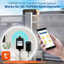 TOPENS TC196 Tuya WiFi Remote Control for Automatic Swing Sliding Gate Opener Garage Door Opener with iOS and Android App WiFi & Bluetooth Security Gate Controller
