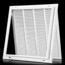 20"Wx20"H Return Air Grille [Duct Opening Size] Return Vent Cover for Wall or Ceiling,Steel Return Air Grill Removable Face/Door for 1 Inch Filters (20"W x 20"H [Duct Opening])